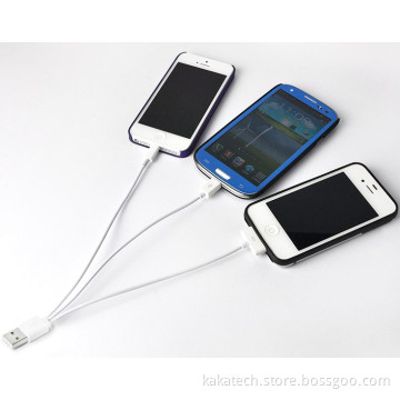 3 In1 USB Sync Data Charger Cable for iPhone 4&5 8 Pin, Micro USB for Samsung HTC